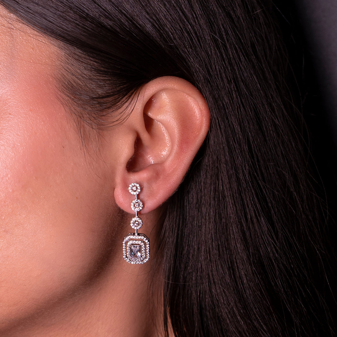 Auravine dangler earrings