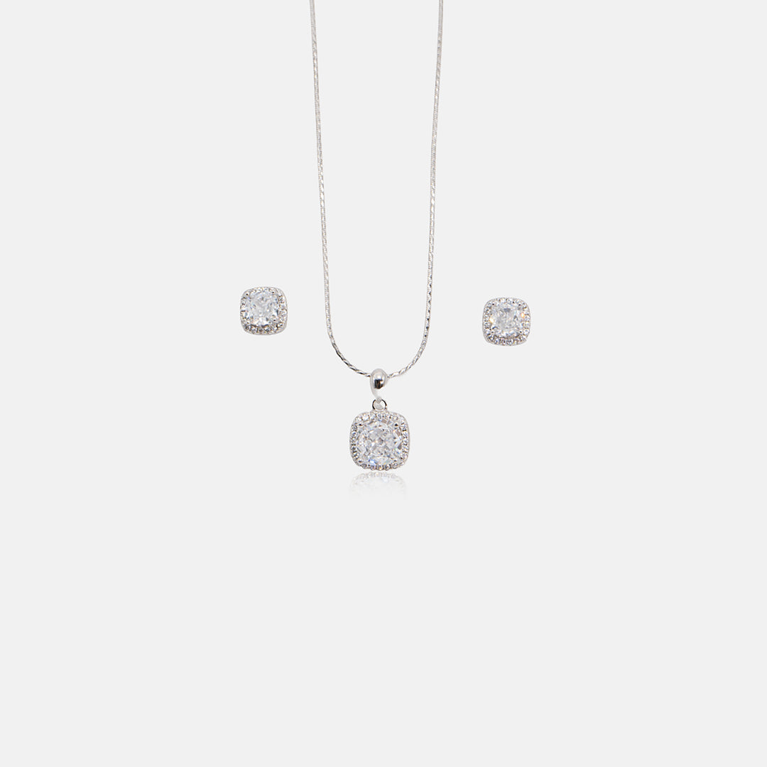 Glacira Pendant With Earrings