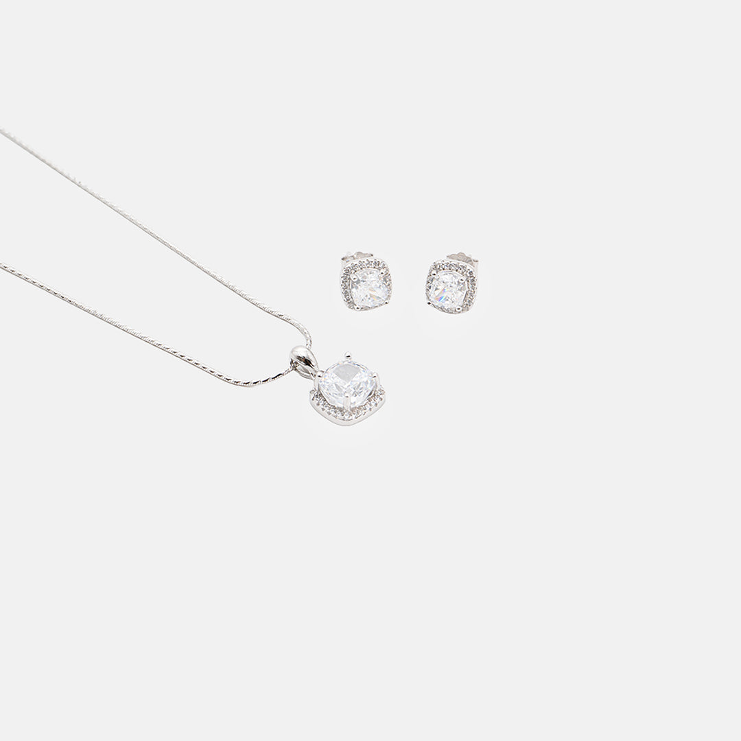 Glacira Pendant With Earrings