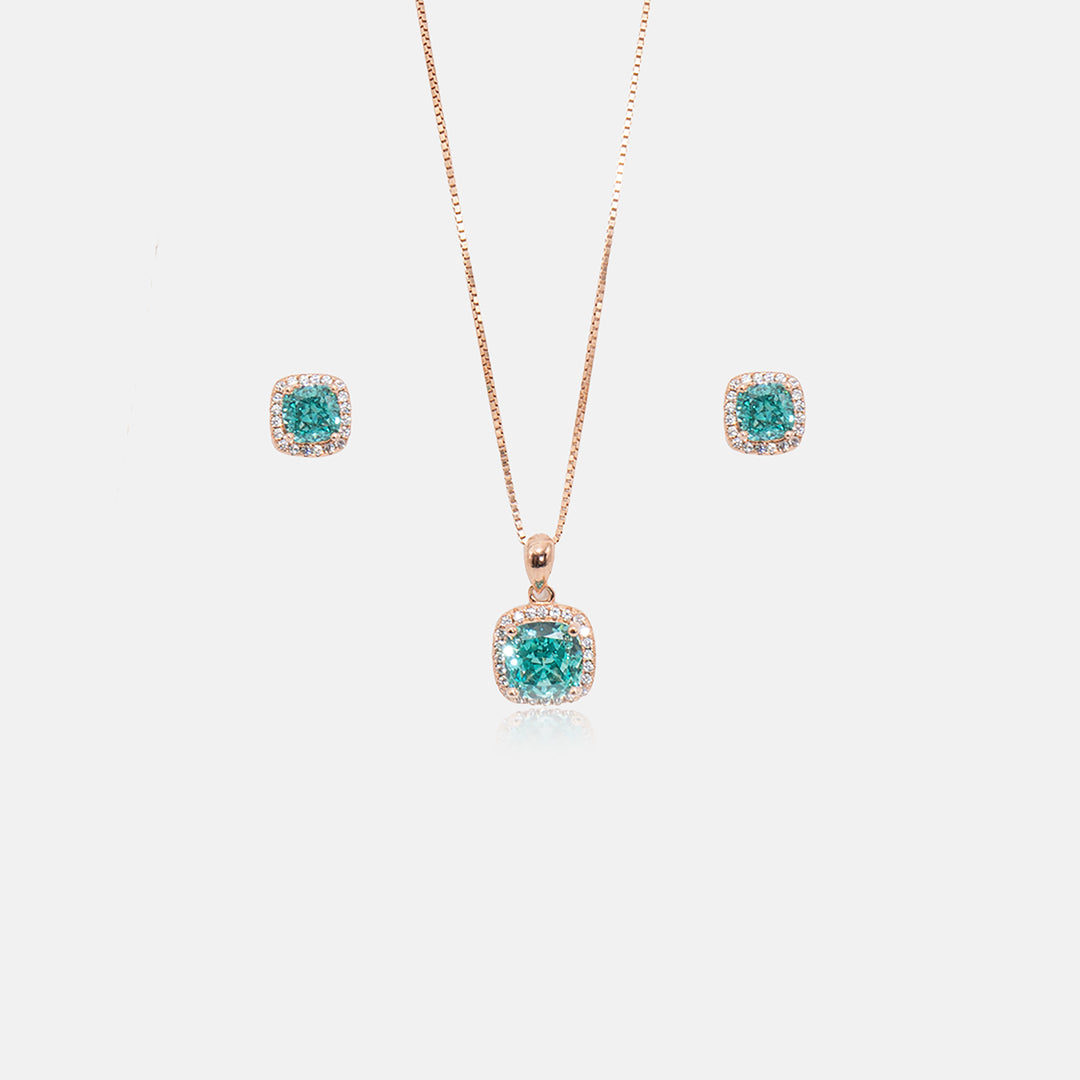 Glacira Pendant With Earrings