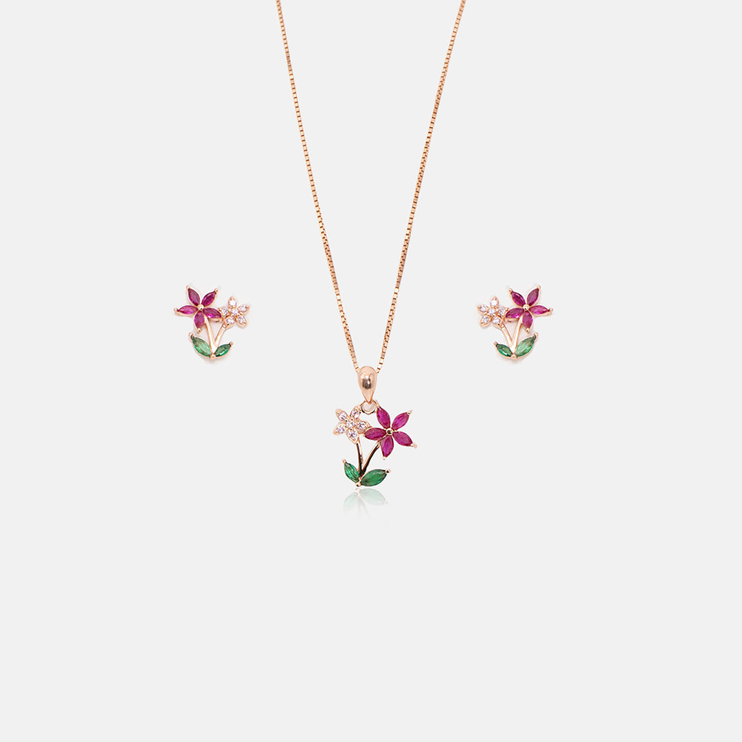 Lilora Pendant With Earrings