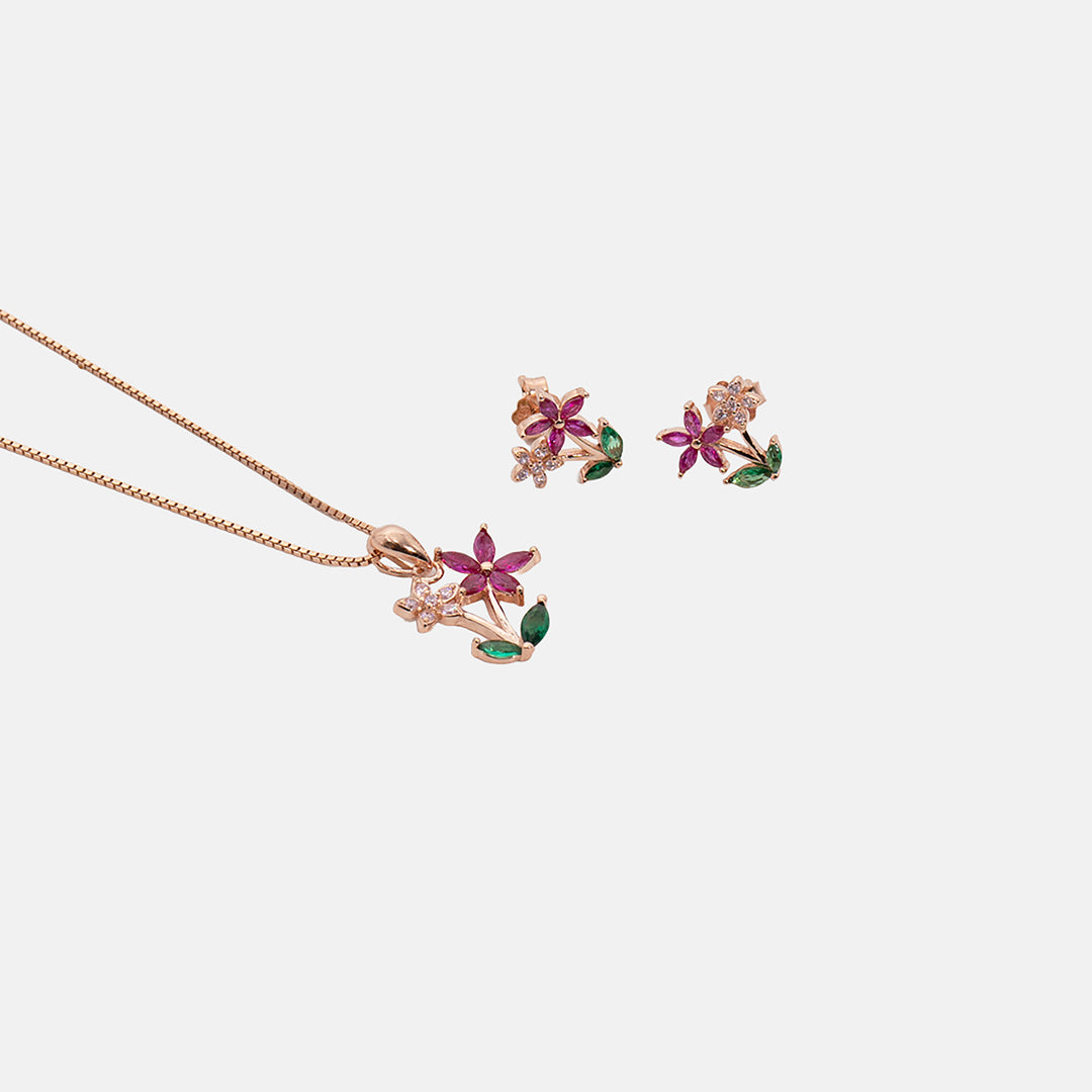 Lilora Pendant With Earrings