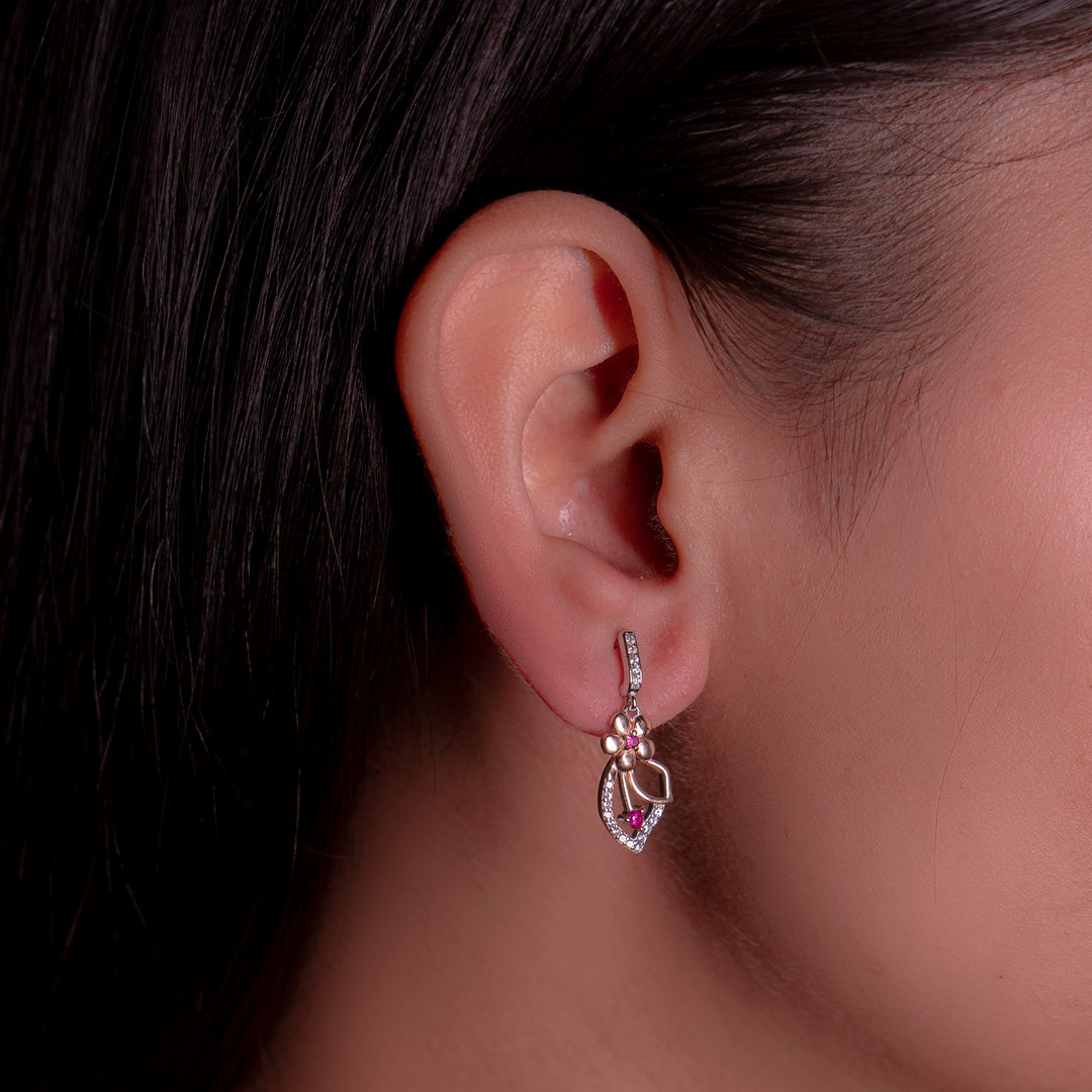 Rosavine Pendant With Earrings