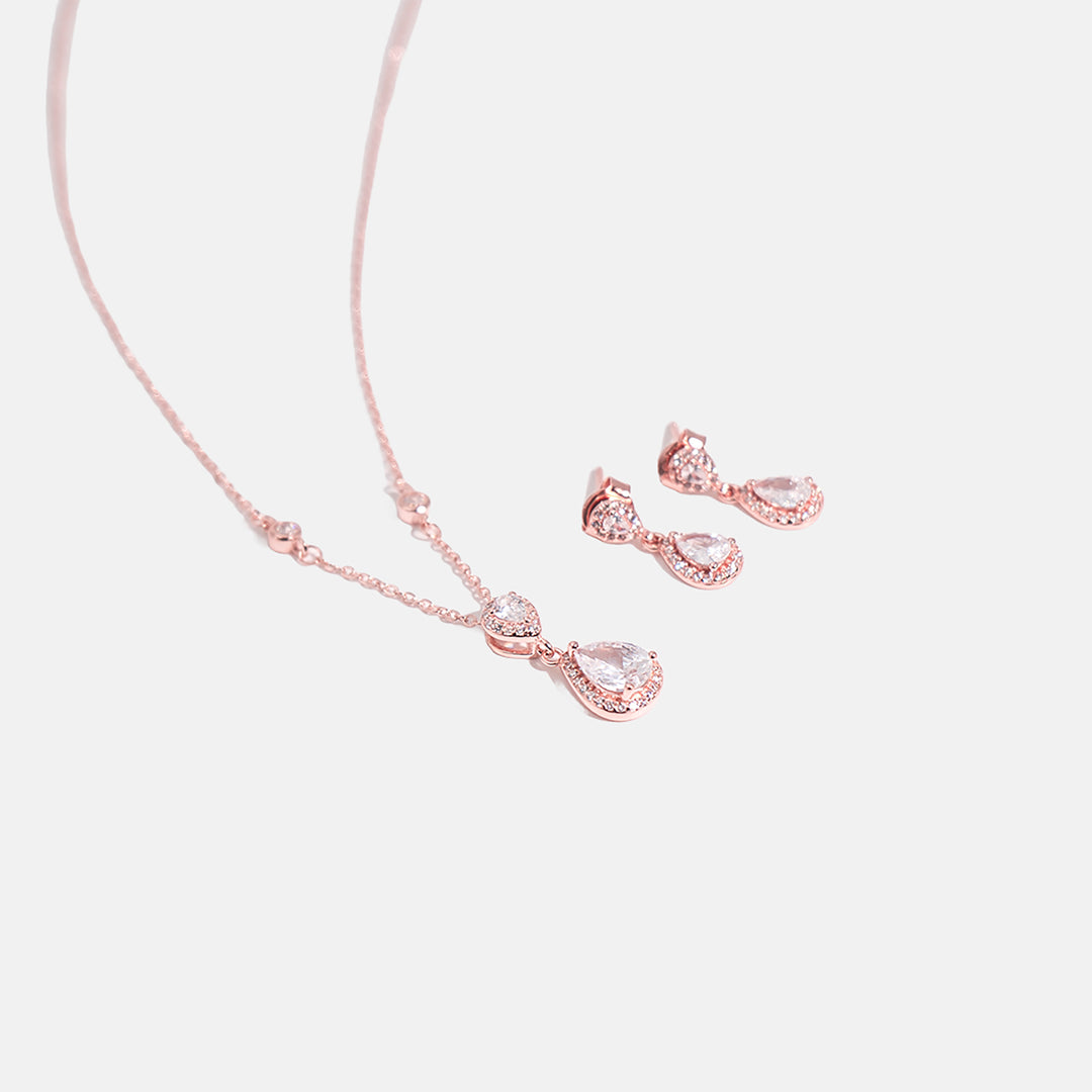 Aurine Pendant With Earrings