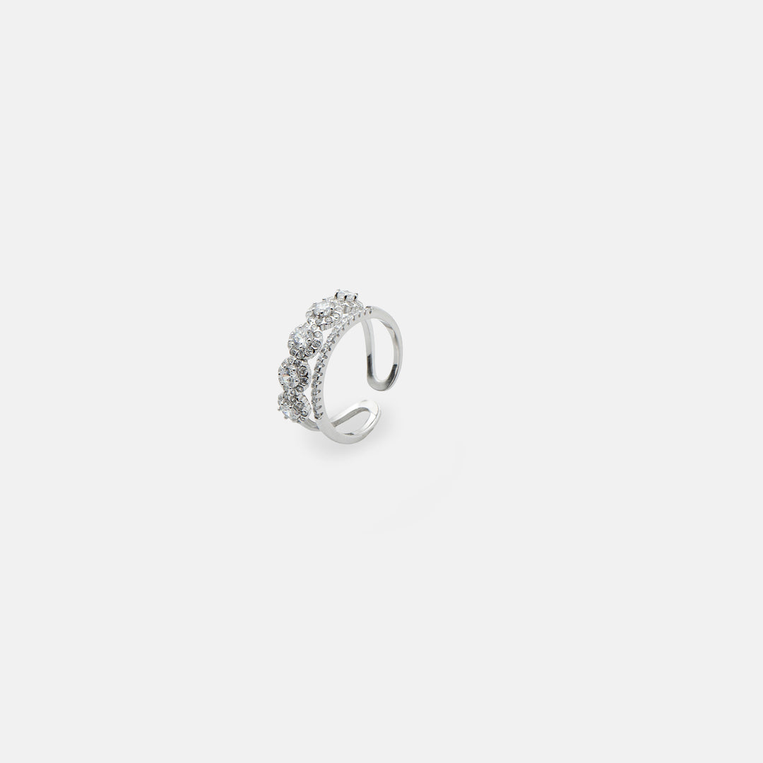 Aureline adjustable band ring