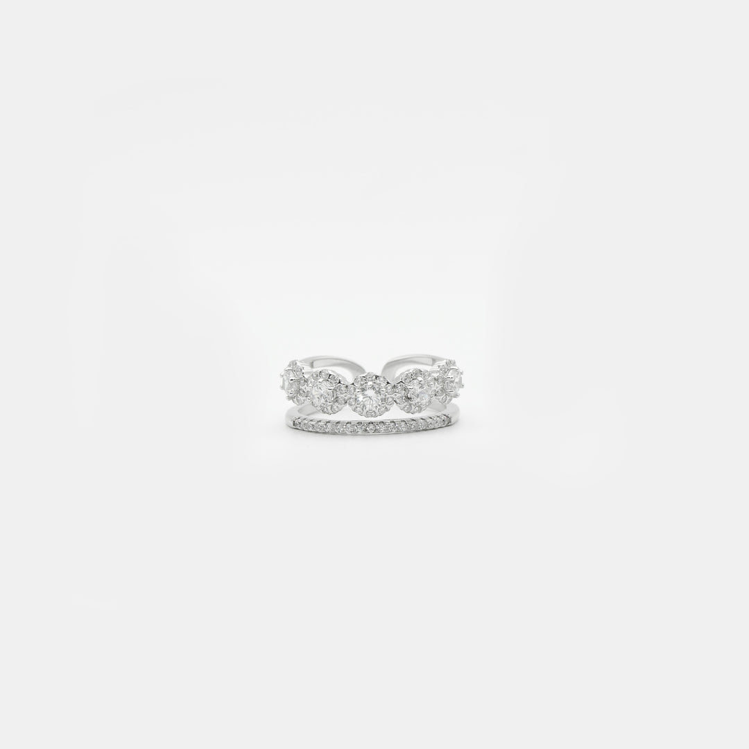 Aureline adjustable band ring